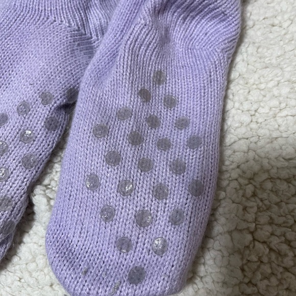 Cozy Lilac Reading Socks - Picture 3 of 4